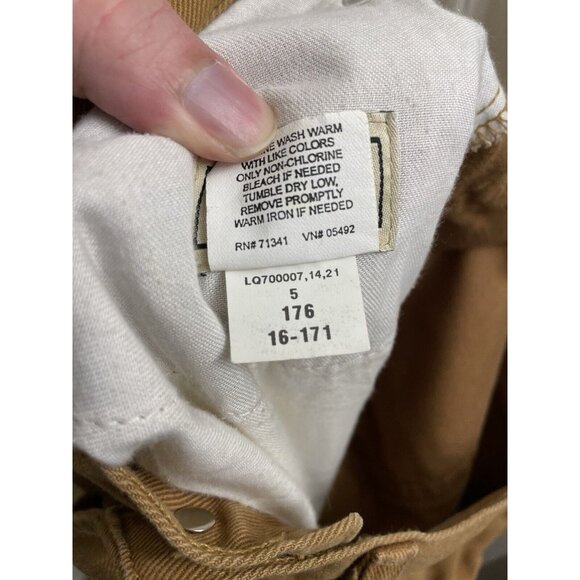 Men’s L.L. Bean Work Jeans Denim Pants Brown Tan Size 32x26  OPG74 Cotton Vtg - Picture 16 of 16